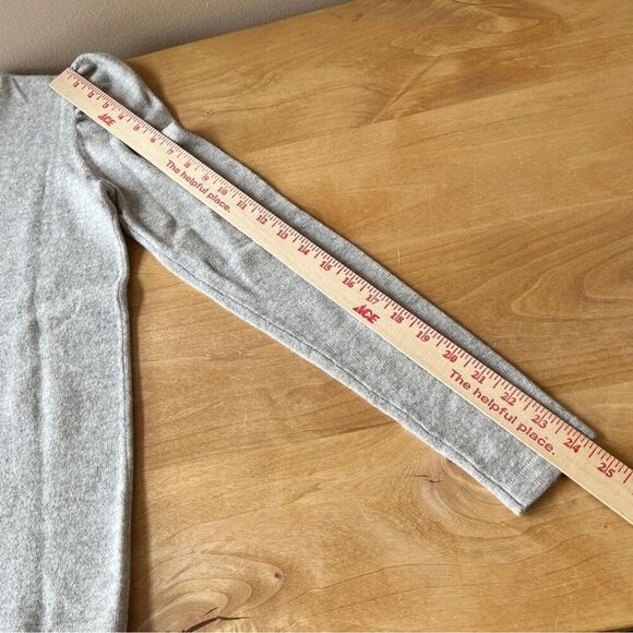 J MCLAUGHLIN WYNN CASHMERE SWEATER NWOT XS GRAY PUFF SLEEVE LUXURY MINIMALIST - Picture 10 of 12